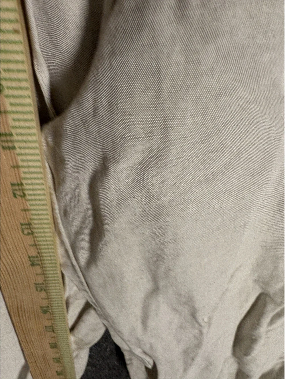 H&M Pants Women M Medium Gray High Rise Flat Front Drawstring Linen Lined